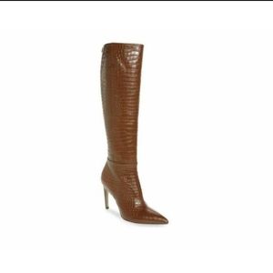 Sam Edelman Fraya Crocodile Embossed Tall Boots